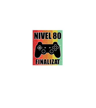 Nivel 80 finalizat model negru pe tricou