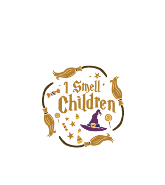 I smell children model negru pe tricou