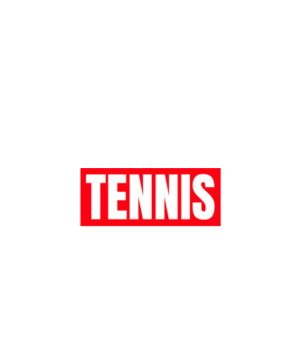 TENNIS HERO model negru pe tricou