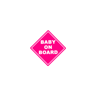 Baby on board model alb pe tricou