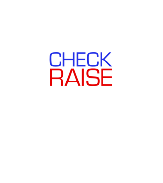 Check Raise model negru pe tricou