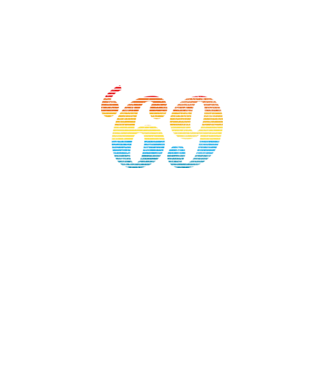 Retro Birthday 1969 model negru pe tricou