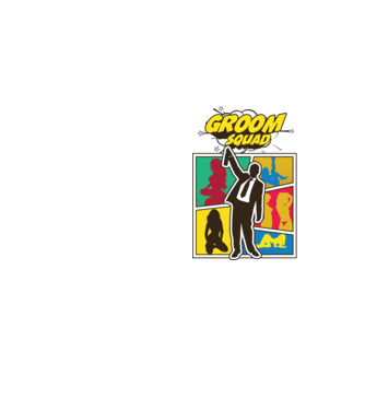 Comic Groom Squad model galben neon pe tricou