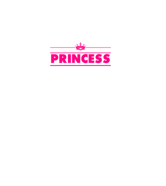 Princess model alb pe tricou
