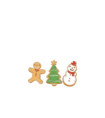christmas cookies model negru pe tricou