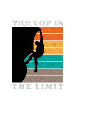 The Top is the limit model negru pe tricou