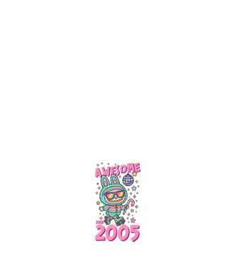 Awesome since 2005 - Labubu model negru pe tricou