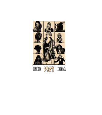Taylor Swift ERAS peach model negru pe tricou