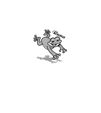 Frog model alb pe tricou