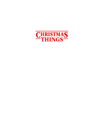 Christmas Things model negru pe tricou