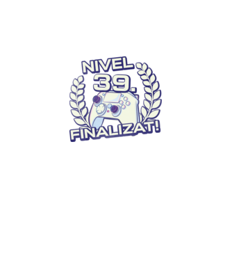 Nivel 39 finalizat! model negru pe tricou