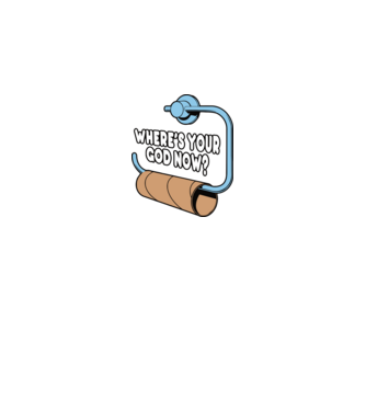 Where's your god now model negru pe tricou