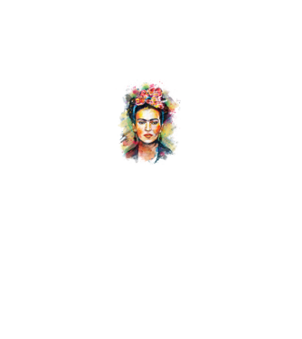 Frida Kahlo model alb pe tricou