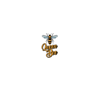 Queen Bee model alb/roșu pe tricou