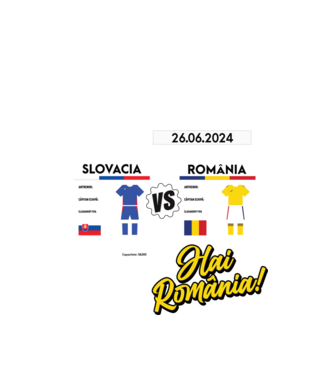 SLO-ROU euro 2024 calendar model alb pe tricou