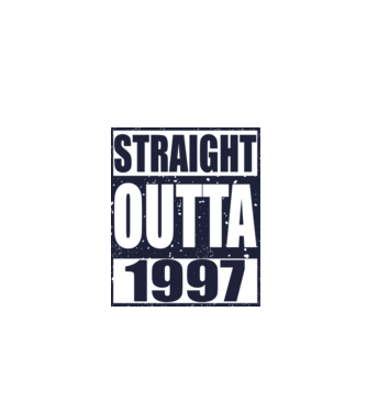 Straight Outta - 1997 model gri pe tricou