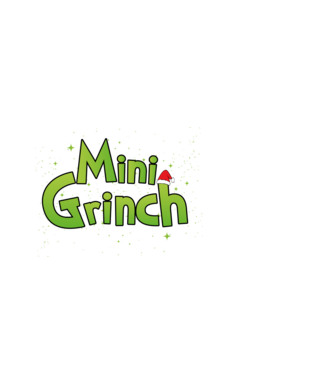 Grinch Family Mini Grinch model alb pe tricou