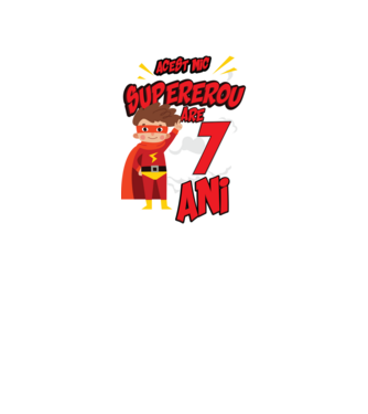 Acest mic supererou are 7 ani model negru pe tricou