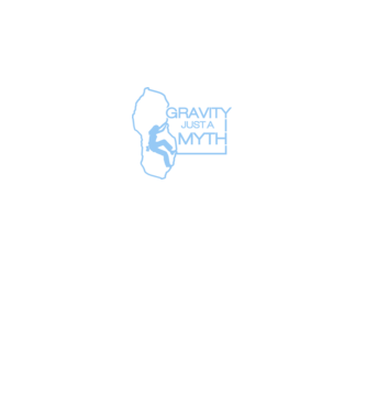 Gravity just a myth model negru pe tricou