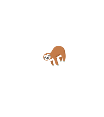 Just do it later sloth model negru pe tricou