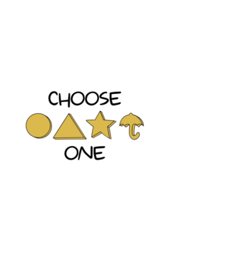 choose one squid game model alb pe tricou