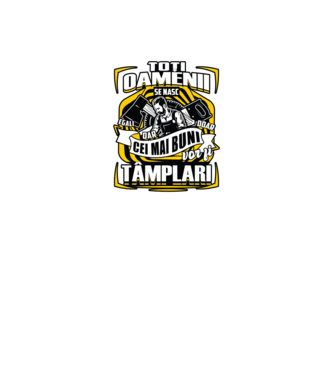Toți oamenii tâmplari model negru pe tricou