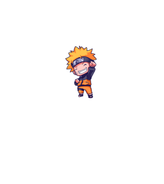 NARUTO model negru pe tricou