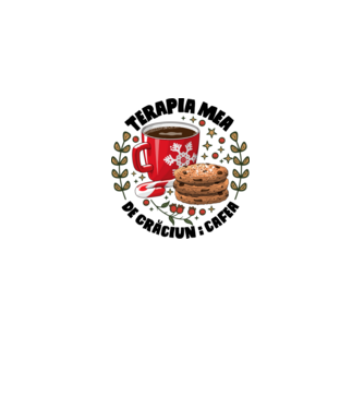 Cană de cafea de Crăciun  model alb pe tricou