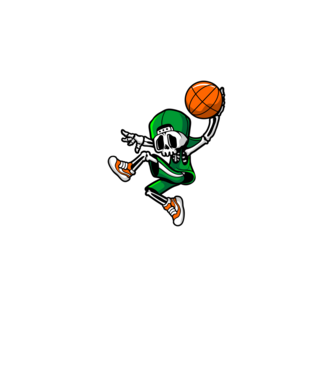 Basketbone model  pe tricou