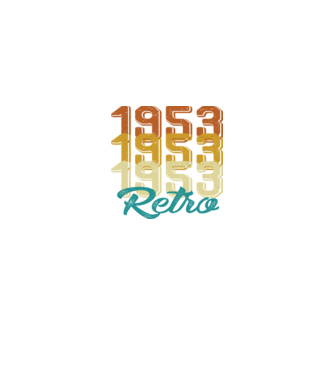 Retro 1953 model negru pe tricou