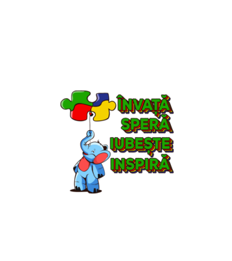 Învață, speră, iubește, inspiră model alb pe tricou