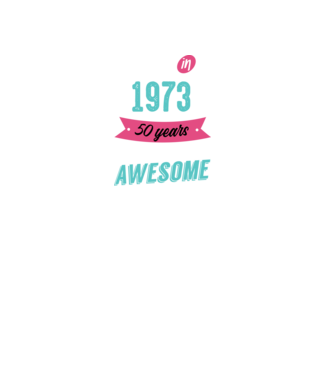 MADE IN 1973 model negru pe tricou