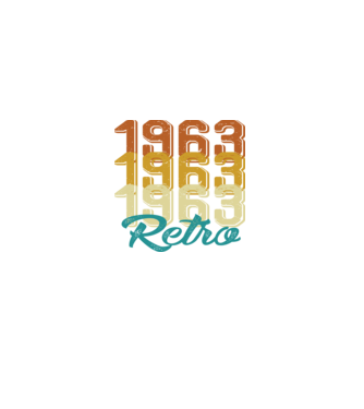 Retro 1963 model negru pe tricou