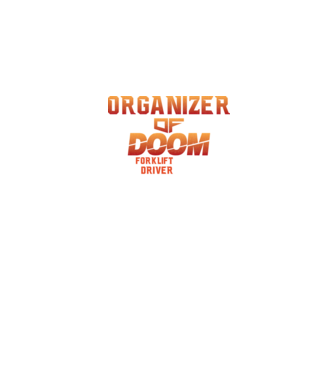 organizer of DOOM model negru pe tricou