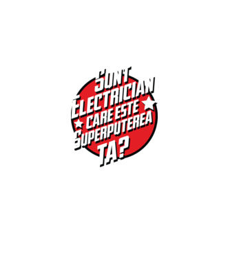 sunt electrician, care este superputerea ta? model albastru regal pe tricou
