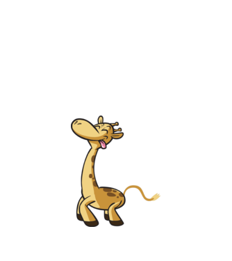 Giraffe model albastru închis pe tricou