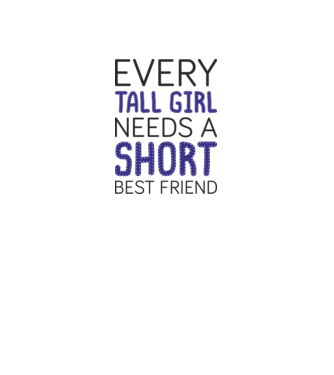 Short Freind model alb pe tricou