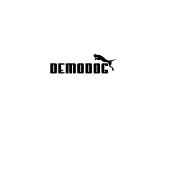 demodog logo black model albastru deschis pe tricou