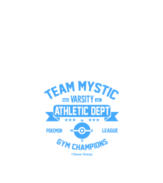 Mystic champions model negru pe tricou