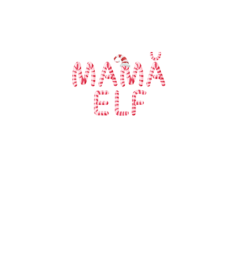 mamă elf model negru pe tricou
