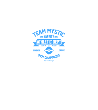Mystic champions model negru pe tricou