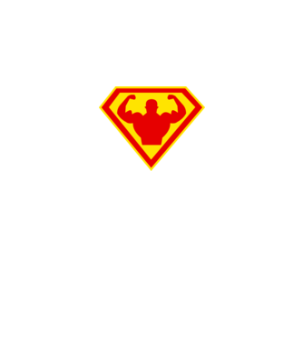 Superom model negru pe tricou