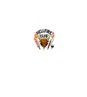 Hellfire ok model alb pe tricou