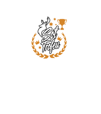 Soț trofeu model negru pe tricou