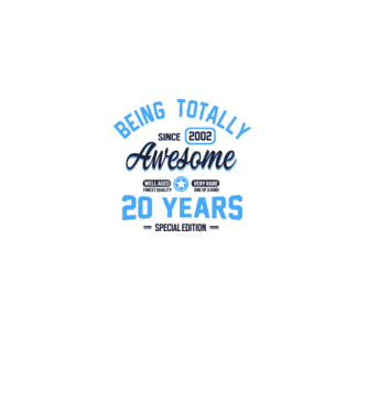 20 years of being totally awesome model alb pe tricou
