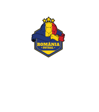 România Fotbal model alb pe tricou