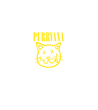 PURRVANA model negru pe tricou