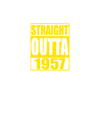 Straight Outta - 1957 model roșu pe tricou