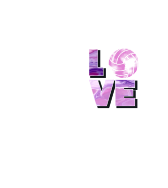 Love volleyball model galben neon pe tricou