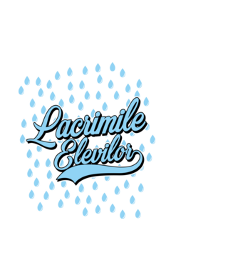 Lacrimile elevilor model albastru deschis pe tricou